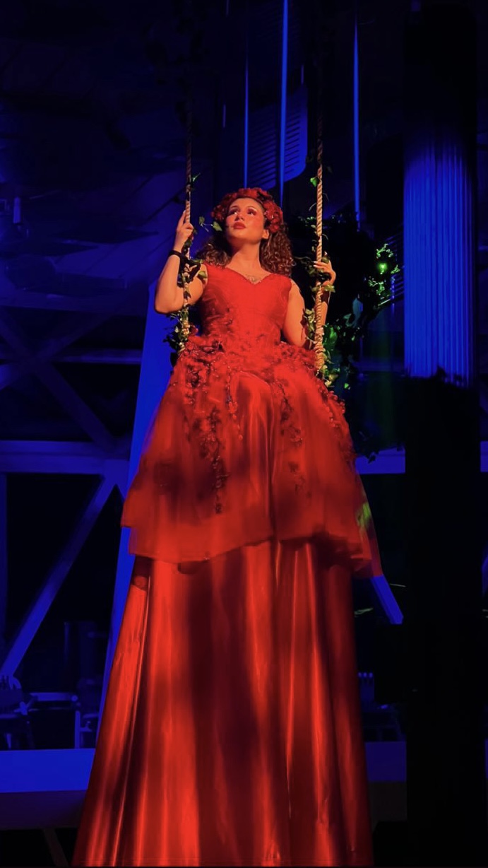 Aya performing with Celebrity Cruises entertainment